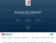 Tablet Screenshot of fenetresboulet.com
